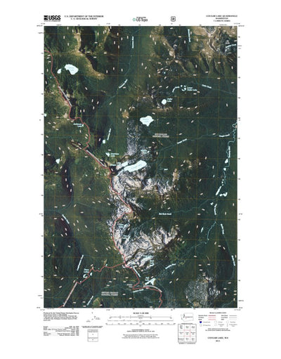 Cougar Lake, WA (2011, 24000-Scale) Preview 1
