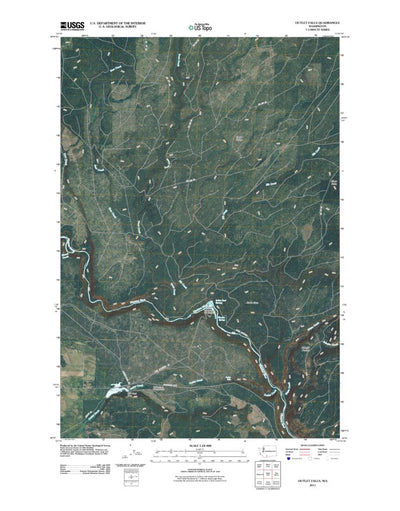 Outlet Falls, WA (2011, 24000-Scale) Preview 1