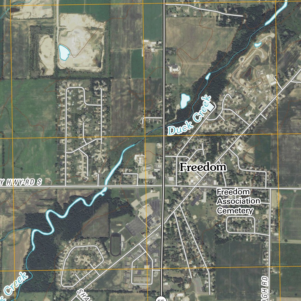 Freedom, WI (2010, 24000-Scale) Map by United States Geological Survey ...