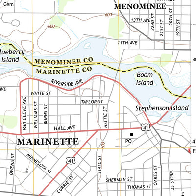 Marinette West, WI-MI (2013, 24000-Scale) Preview 3