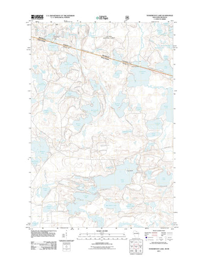 Tenderfoot Lake, WI-MI (2011, 24000-Scale) Preview 1