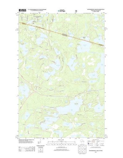 Tenderfoot Lake, WI-MI (2013, 24000-Scale) Preview 1