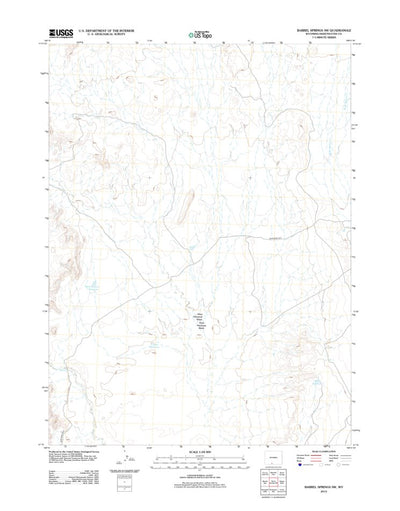 Barrel Springs SW, WY (2012, 24000-Scale) Preview 1