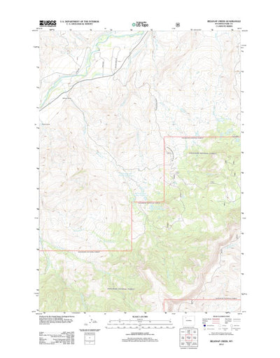 Belknap Creek, WY (2012, 24000-Scale) Preview 1