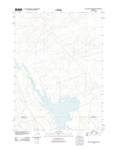 Big Sandy Reservoir, WY (2012, 24000-Scale) Preview 1