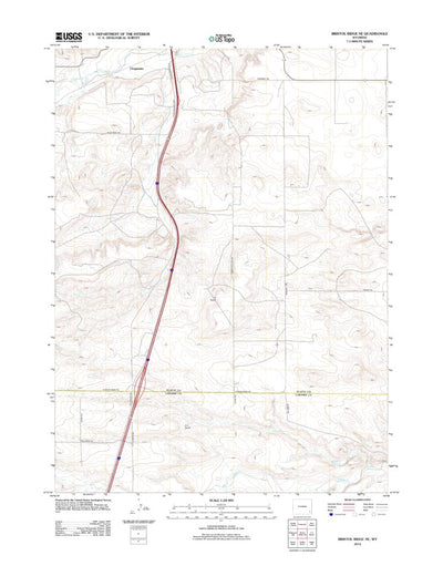 Bristol Ridge NE, WY (2012, 24000-Scale) Preview 1