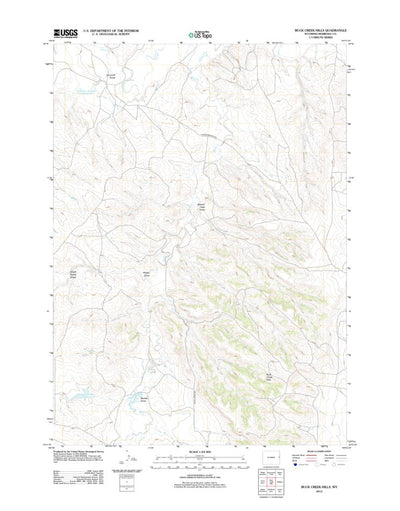 Buck Creek Hills, WY (2012, 24000-Scale) Preview 1