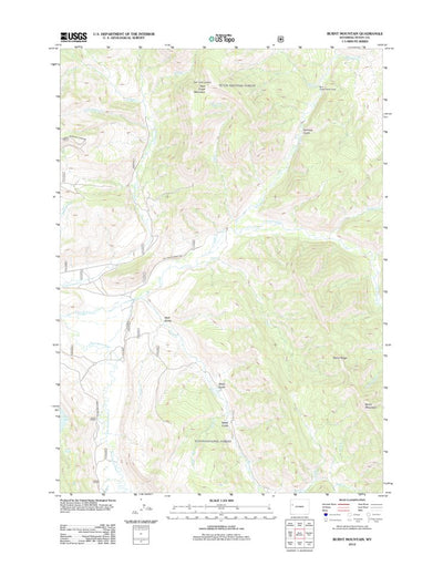 Burnt Mountain, WY (2012, 24000-Scale) Preview 1