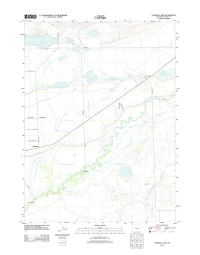 Caldwell Lake, WY (2012, 24000-Scale) Preview 1