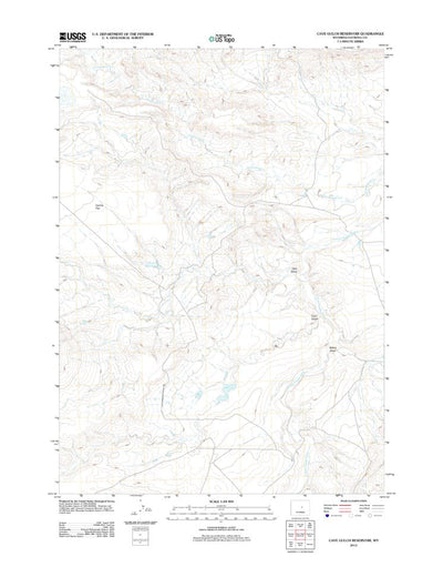 Cave Gulch Reservoir, WY (2012, 24000-Scale) Preview 1