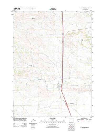 Coleman Butte, WY (2012, 24000-Scale) Preview 1