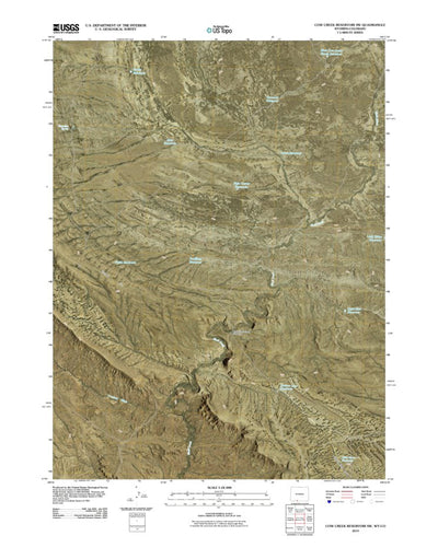 Cow Creek Reservoir SW, WY-CO (2010, 24000-Scale) Preview 1