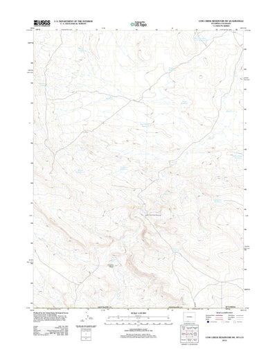 Cow Creek Reservoir SW, WY-CO (2012, 24000-Scale) Preview 1