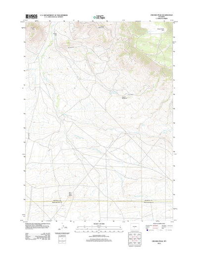 Crooks Peak, WY (2012, 24000-Scale) Preview 1