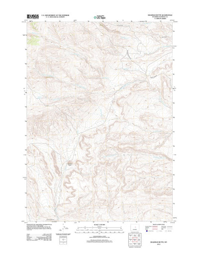 Deadman Butte, WY (2012, 24000-Scale) Preview 1