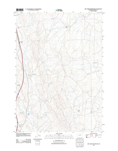 Dry Creek Reservoir, WY (2012, 24000-Scale) Preview 1