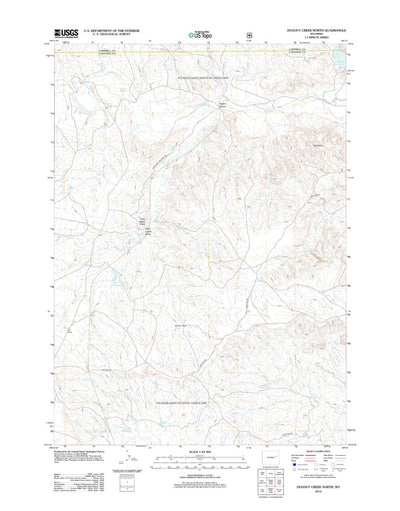 Dugout Creek North, WY (2012, 24000-Scale) Preview 1