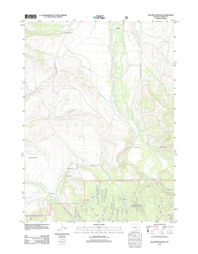 Elk Mountain SW, WY (2012, 24000-Scale) Preview 1