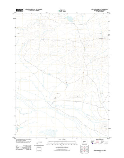 Five Fingers Butte, WY (2012, 24000-Scale) Preview 1