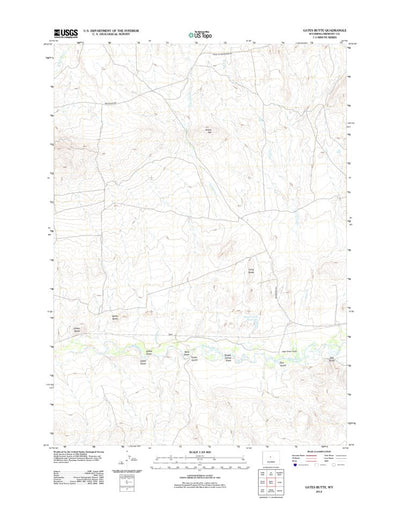 Gates Butte, WY (2012, 24000-Scale) Preview 1
