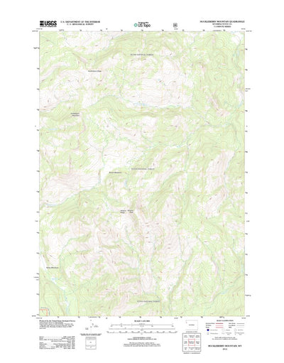 Huckleberry Mountain, WY (2012, 24000-Scale) Preview 1