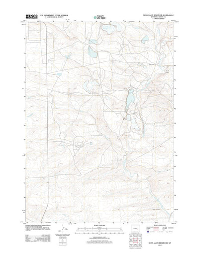 Moss Agate Reservoir, WY (2012, 24000-Scale) Preview 1