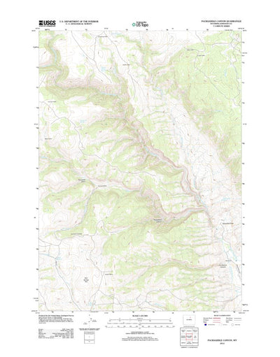 Packsaddle Canyon, WY (2012, 24000-Scale) Preview 1