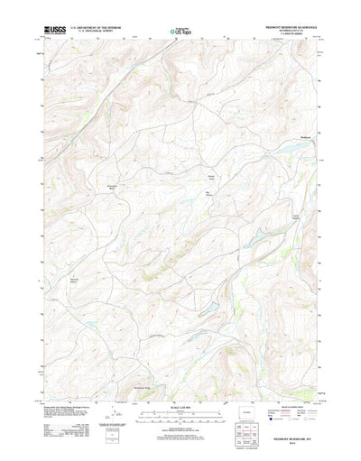 Piedmont Reservoir, WY (2012, 24000-Scale) Preview 1