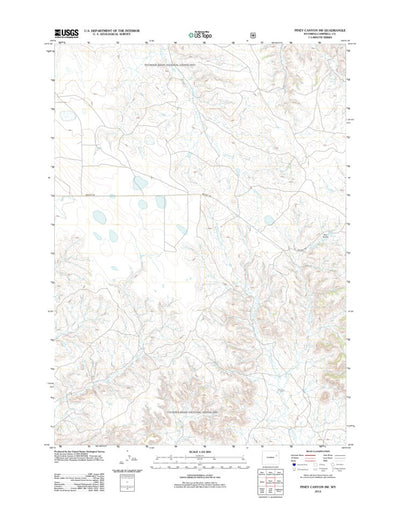 Piney Canyon SW, WY (2012, 24000-Scale) Preview 1