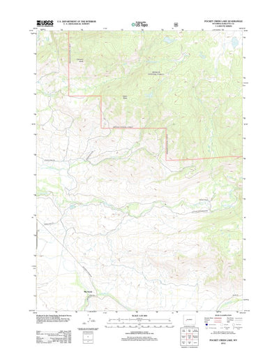 Pocket Creek Lake, WY (2012, 24000-Scale) Preview 1