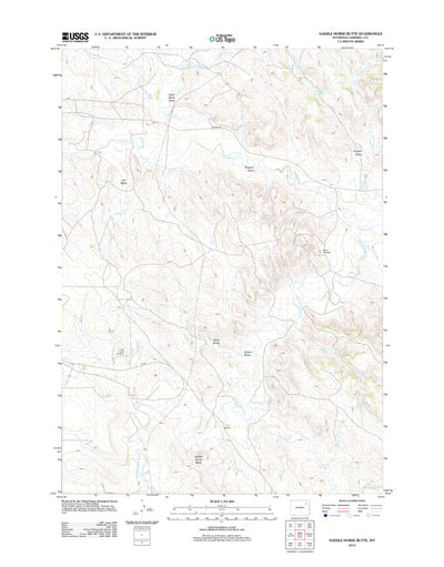 Saddle Horse Butte, WY (2012, 24000-Scale) Preview 1