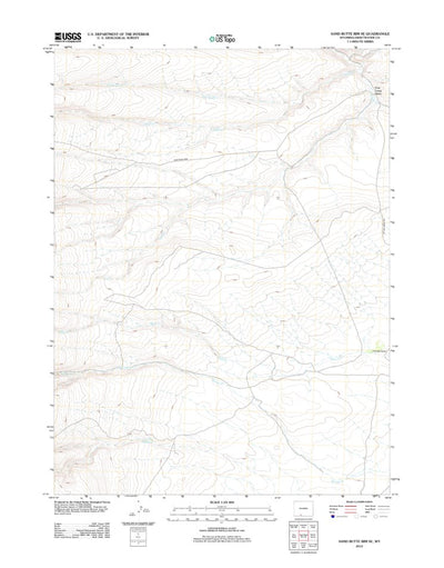 Sand Butte Rim SE, WY (2012, 24000-Scale) Preview 1