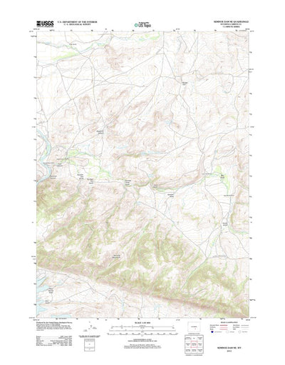 Seminoe Dam NE, WY (2012, 24000-Scale) Preview 1