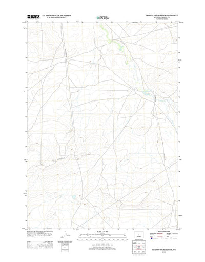 Seventy One Reservoir, WY (2012, 24000-Scale) Preview 1