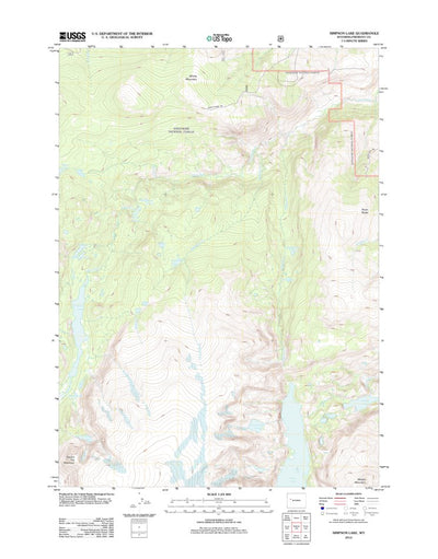 Simpson Lake, WY (2012, 24000-Scale) Preview 1