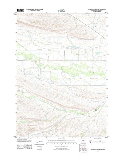 Thompson Reservoirs, WY (2012, 24000-Scale) Preview 1