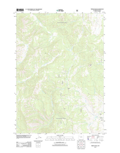 Tripod Peak, WY (2012, 24000-Scale) Preview 1