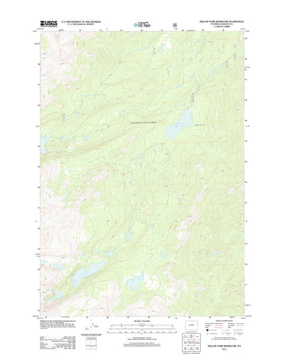 Willow Park Reservoir, WY (2012, 24000-Scale) Preview 1