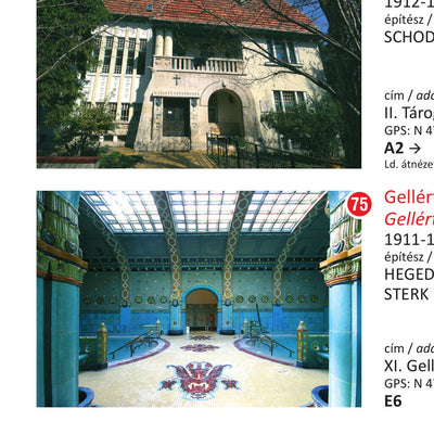 A&Z Cartography Budapest Art Nouveau Architecture Guide digital map