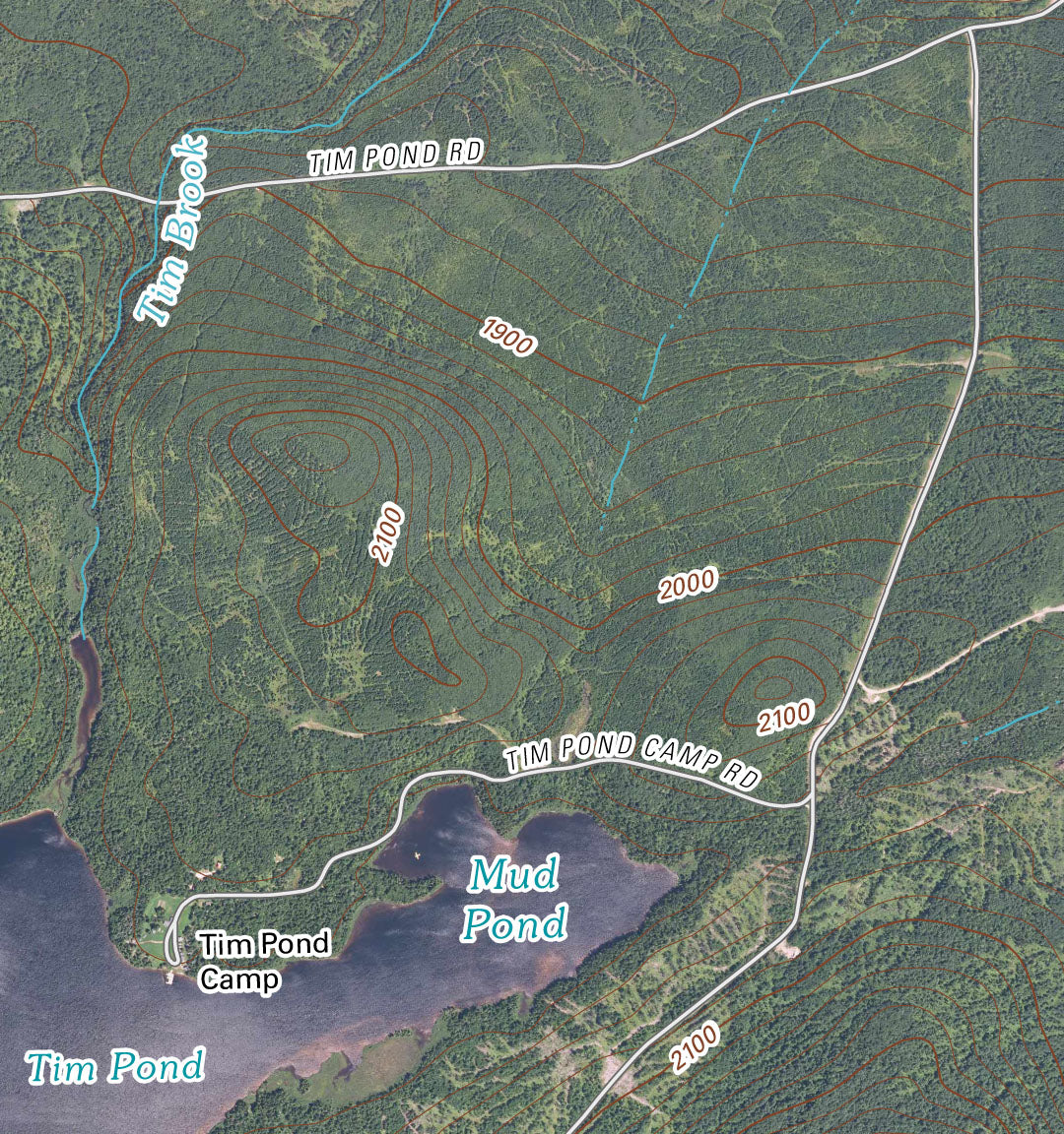 Maine - Tim Mountain - Rangeley Lakes Map by ad nauseam | Avenza Maps