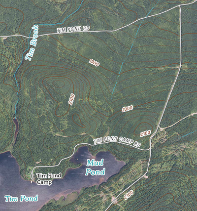 ad nauseam Maine - Tim Mountain - Rangeley Lakes digital map