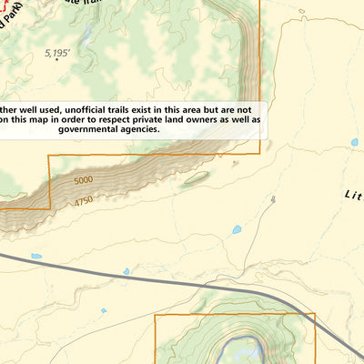 Adventure Maps, Inc. B-Gooseberry-JEM-Hurricane-Grafton 31K Trail Map digital map
