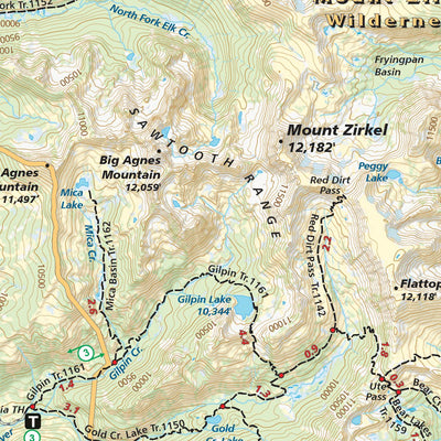 Adventure Maps, Inc. Steamboat Springs, Colorado Area Map digital map