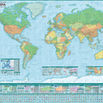 AGT Geocenter World. Political map. digital map