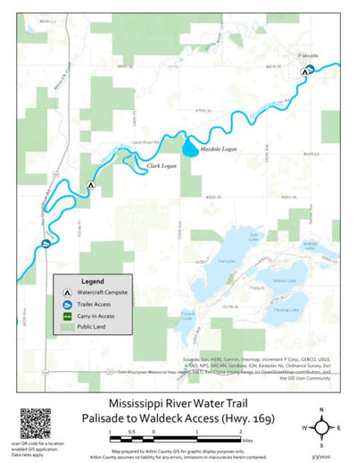 Aitkin County Palisade to 169 digital map