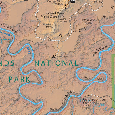 AMG Maps Canyonlands National Park digital map