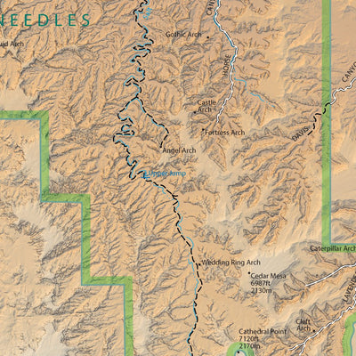 AMG Maps Canyonlands National Park digital map