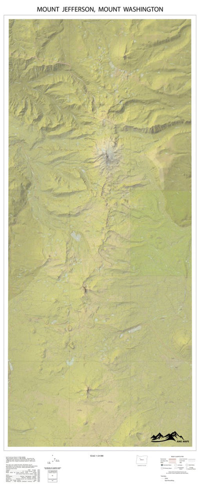 AMG Maps Mount Jefferson, Mount Washington digital map
