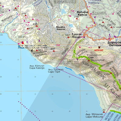 Anavasi editions Evia North [Road Map 1:110.000] digital map