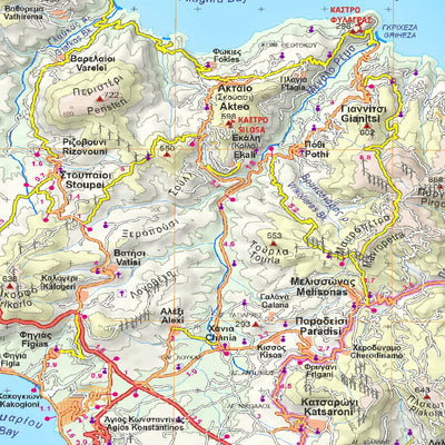 Anavasi editions Evia South [Road Map 1:110.000] digital map